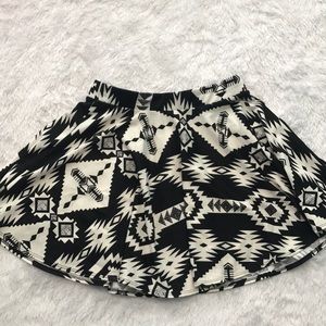 Forever 21 Aztec Print skater skirt
